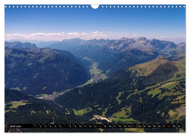 Produktbild: Sellagruppe - Traumhafte Ausblicke in den Dolomiten (Wandkalender 2026 DIN A3 quer), CALVENDO Monatskalender