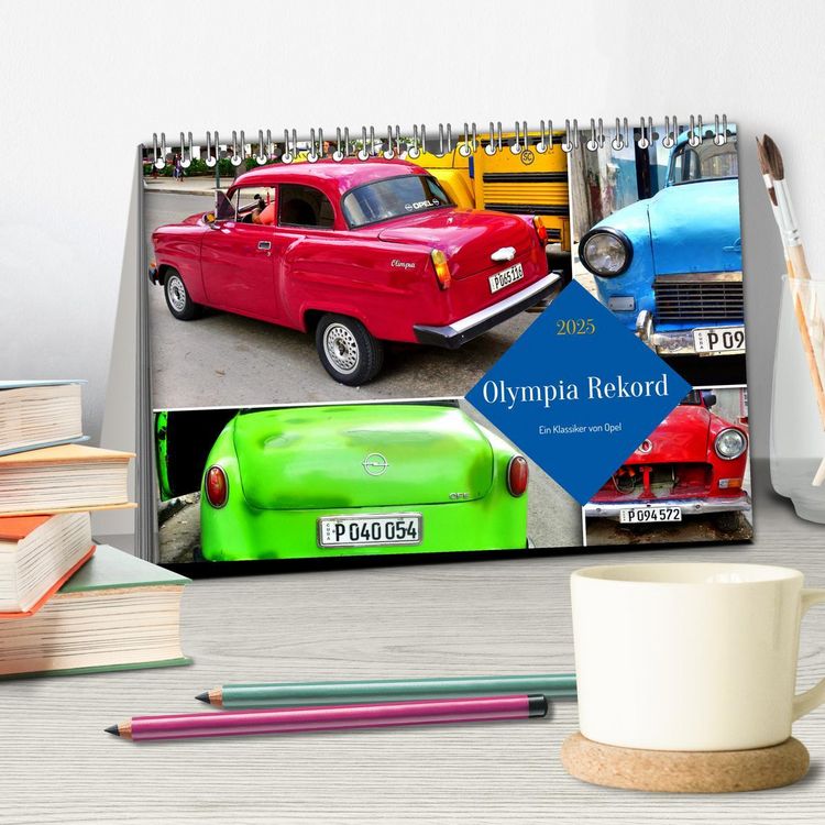 Produktbild: Olympia Rekord - Ein Klassiker von Opel (Tischkalender 2025 DIN A5 quer), CALVENDO Monatskalender