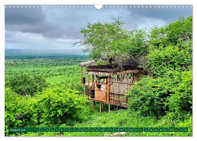 Produktbild: Im Einklang mit der Natur - Soroi Lions Bluff Lodge Kenia (Wandkalender 2026 DIN A3 quer), CALVENDO Monatskalender