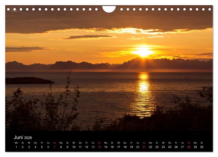 Produktbild: Lichter des Nordens (Wandkalender 2026 DIN A4 quer), CALVENDO Monatskalender