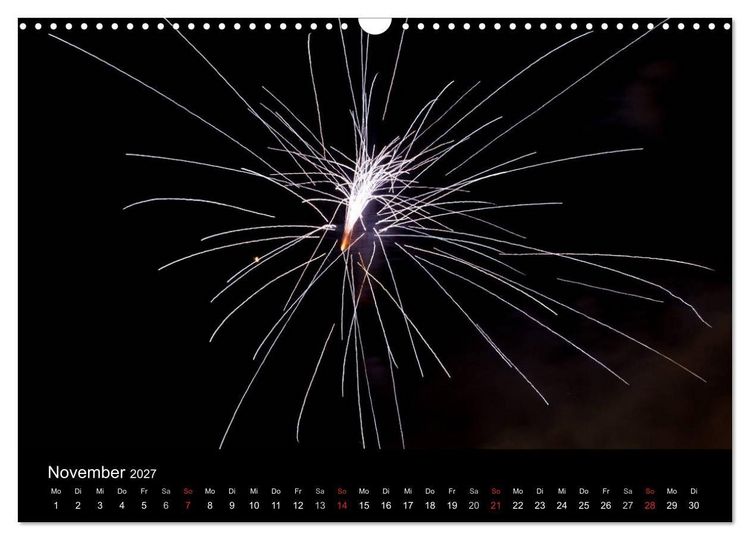 Produktbild: Feuerwerk (Wandkalender 2027 DIN A3 quer), CALVENDO Monatskalender