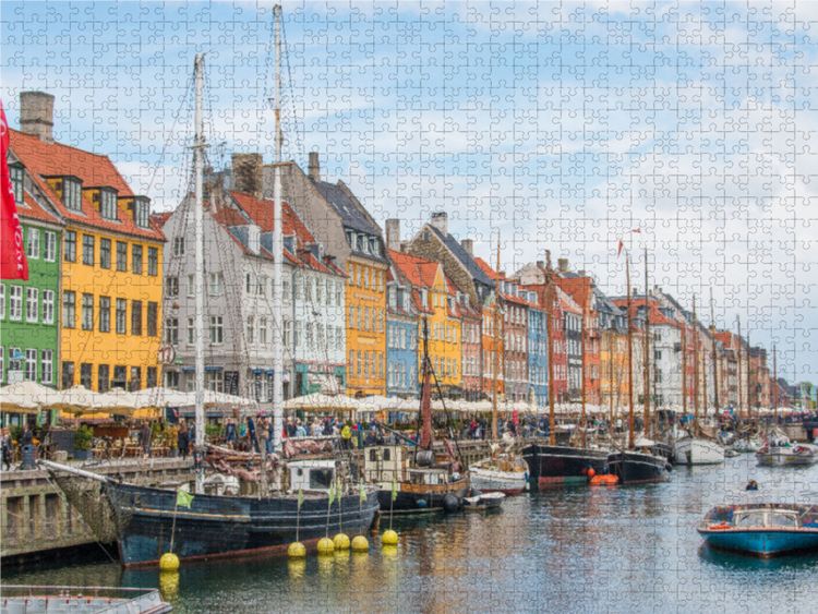 Produktbild: CALVENDO Puzzle Ein Motiv aus dem Kalender D&auml;nemark - Historisches Kopenhagen | 1000 Teile Lege-Gr&ouml;&szlig;e 64x48cm Foto-Puzzle f&uuml;r gl&uuml;ckliche Stunden
