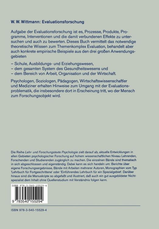 Produktbild: Evaluationsforschung