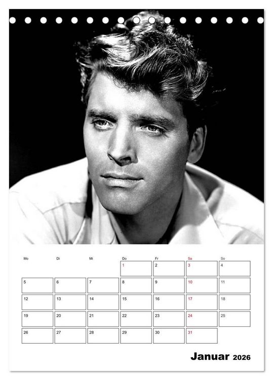 Produktbild: Leinwandhelden. Unvergessene Filmstars (Tischkalender 2026 DIN A5 hoch), CALVENDO Monatskalender