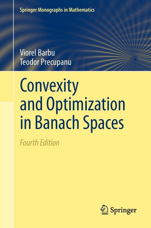Produktbild: Convexity and Optimization in Banach Spaces
