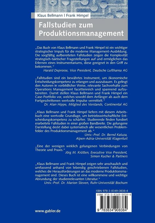 Produktbild: Fallstudien zum Produktionsmanagement