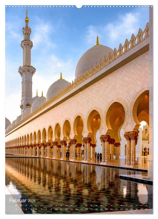 Produktbild: Vereinigte Arabische Emirate - St&auml;dte Highlights (hochwertiger Premium Wandkalender 2026 DIN A2 hoch), Kunstdruck in Hochglanz
