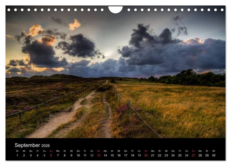 Produktbild: Sylt Morsumer Kliffabende Fotografien von Tobias Thiele (Wandkalender 2026 DIN A4 quer), CALVENDO Monatskalender