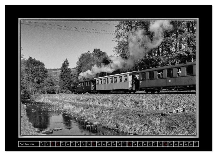Produktbild: Die Pre&szlig;nitztalbahn (Wandkalender 2026 DIN A3 quer), CALVENDO Monatskalender