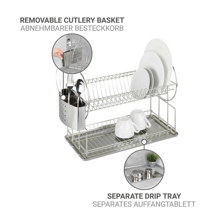 Produktbild: Geschirrabtropfer Exclusiv Duo, 2 Etagen