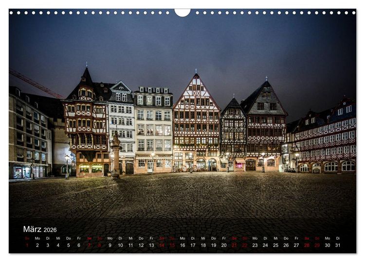 Produktbild: Frankfurt city view (Wandkalender 2026 DIN A3 quer), CALVENDO Monatskalender