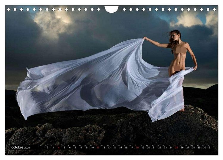 Produktbild: Ibiza et Lanzarote - Les paysages et le nu (Calendrier mural 2026 DIN A4 vertical), CALVENDO calendrier mensuel