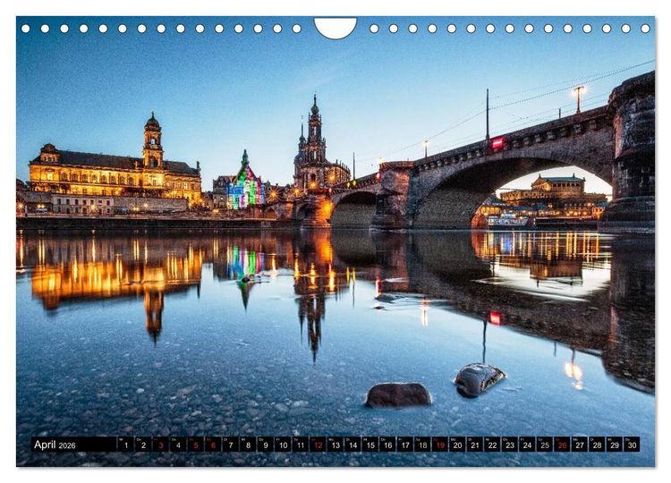 Produktbild: Dresden: Impressionen aus Stadt und Umgebung (Wandkalender 2026 DIN A4 quer), CALVENDO Monatskalender