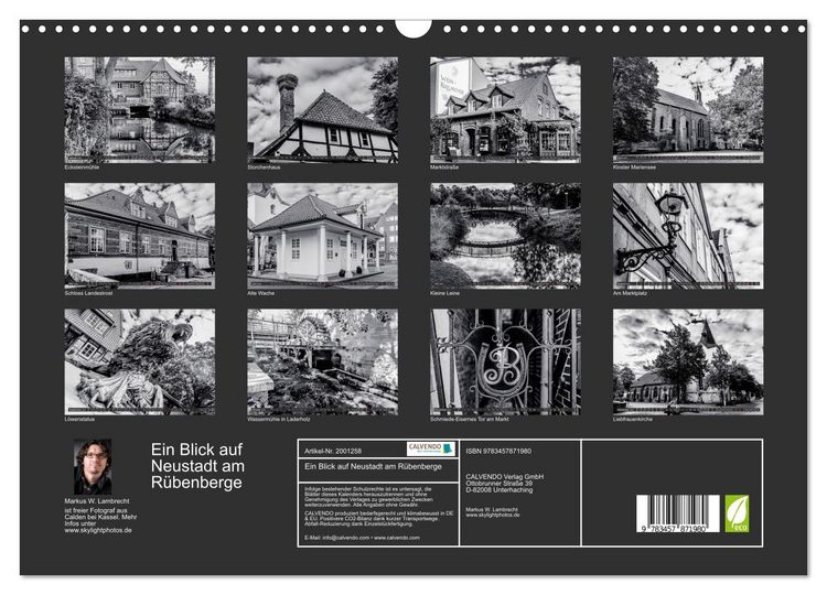 Produktbild: Ein Blick auf Neustadt am R&uuml;benberge (Wandkalender 2026 DIN A3 quer), CALVENDO Monatskalender