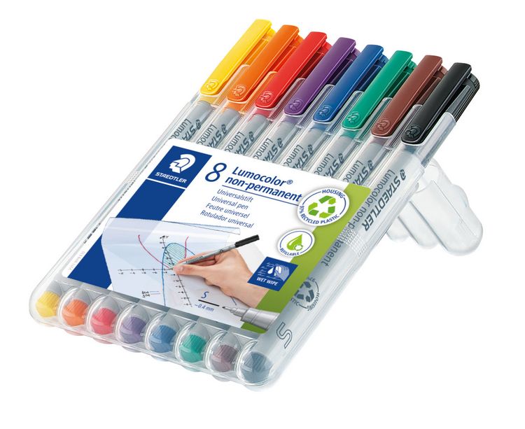 Produktbild: STAEDTLER Mars Lumocolor Schreib- und Zeichbedarf Lumocolor 311 non-permanent Universalstift S, 8er Set