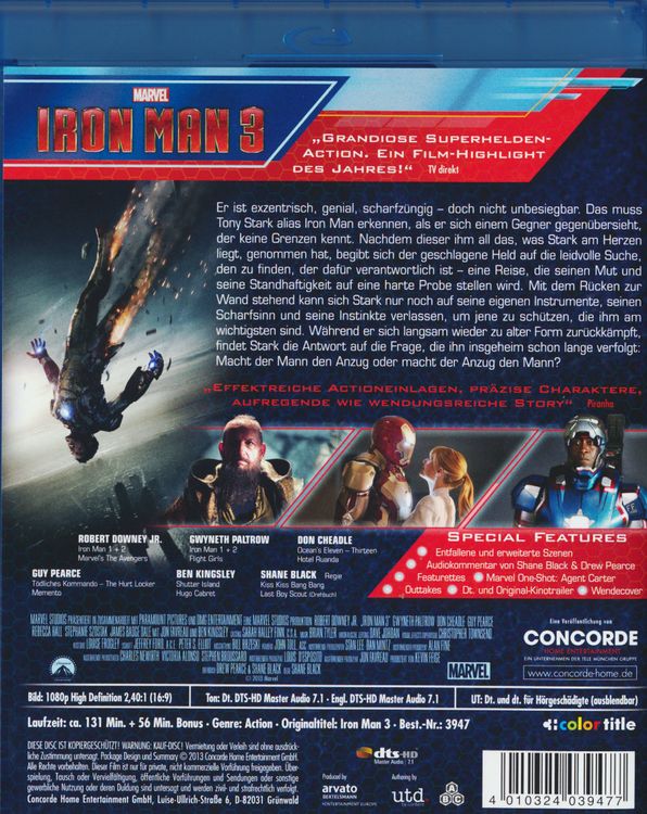 Produktbild: Iron Man 3