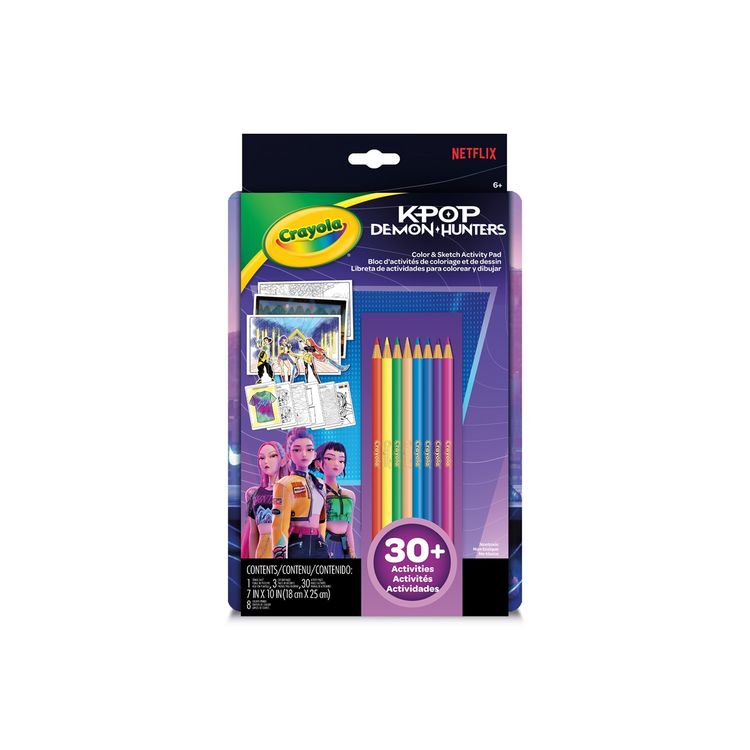 Produktbild: CRAYOLA K-Pop Demon Hunters Color & Sketch Activity Pad, Mal-, Zeichnen- und Aktivit&auml;tsbuch