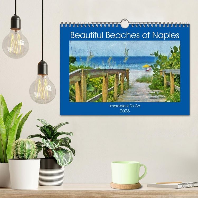 Produktbild: Beautiful Beaches Of Naples (Wall Calendar 2026 DIN A4 landscape), CALVENDO 12 Month Wall Calendar