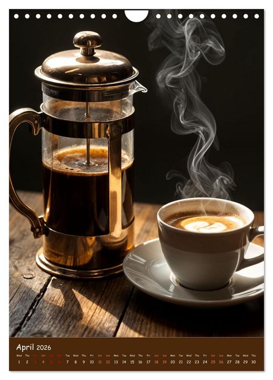 Produktbild: The Soul of Coffee - A Daily Ritual (Wall Calendar 2026 DIN A4 portrait), CALVENDO 12 Month Wall Calendar