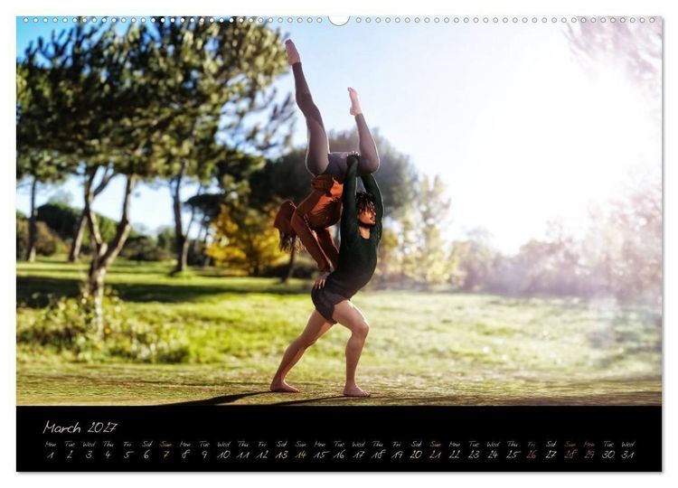 Produktbild: Yoga Couples - Harmony and Passion (High Quality Premium Wall Calendar 2027 DIN A2 landscape),CALVENDO 12 Month Wall Calendar