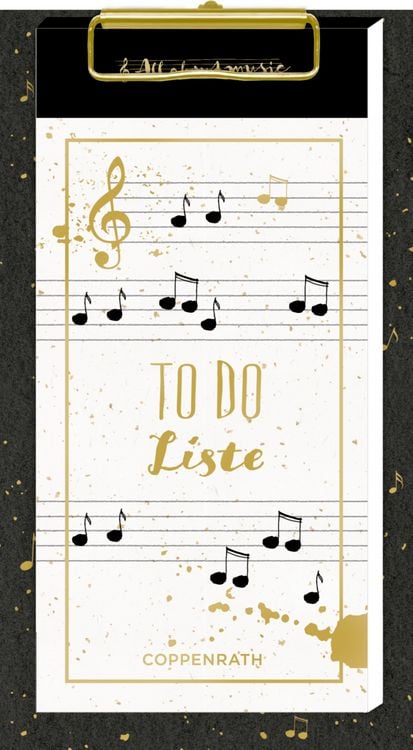 Produktbild: Notizblock - TO DO Liste (All about music)