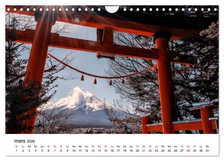 Produktbild: Merveilleux Japon (Calendrier mural 2026 DIN A4 vertical), CALVENDO calendrier mensuel