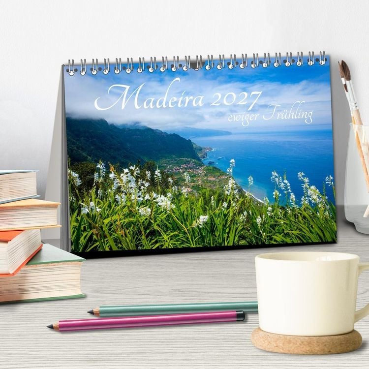 Produktbild: Madeira - ewiger Fr&uuml;hling (Tischkalender 2027 DIN A5 quer), CALVENDO Monatskalender