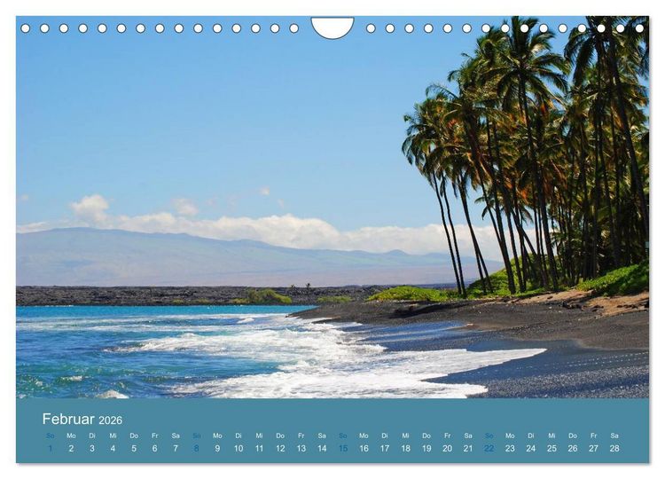 Produktbild: Hawaii Paradies auf Erden (Wandkalender 2026 DIN A4 quer), CALVENDO Monatskalender