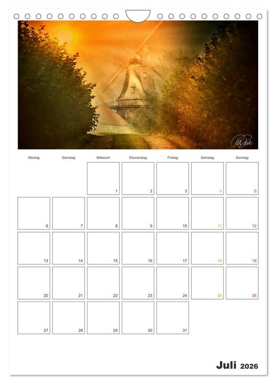 Produktbild: Terminplaner - Zwischenwelten, Zeiten zwischen Tag und Nacht (Wandkalender 2026 DIN A4 hoch), CALVENDO Monatskalender