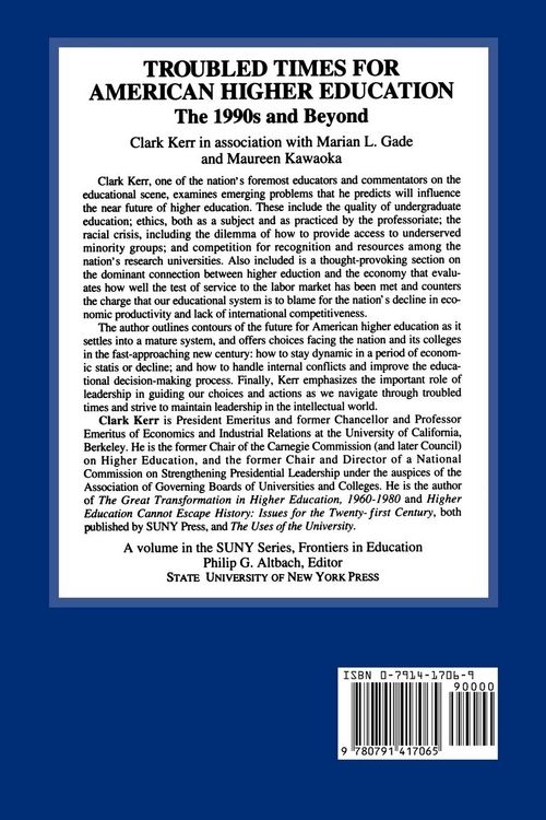Produktbild: Troubled Times for American Higher Education