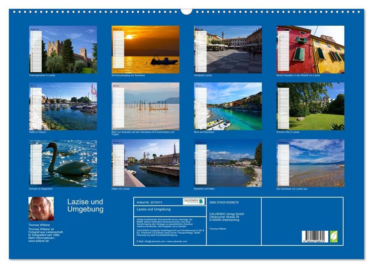 Produktbild: Lazise und Umgebung (Wandkalender 2026 DIN A2 quer), CALVENDO Monatskalender