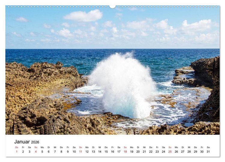 Produktbild: Curacao, die facettenreiche Karibikinsel (hochwertiger Premium Wandkalender 2026 DIN A2 quer), Kunstdruck in Hochglanz