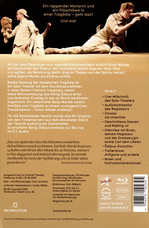 Produktbild: Bodo Wartke - K&ouml;nig &Ouml;dipus - Remastered in HD