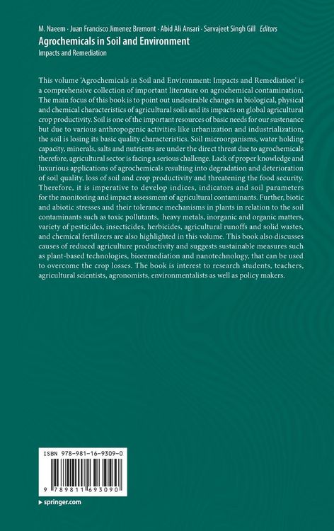 Produktbild: Agrochemicals in Soil and Environment