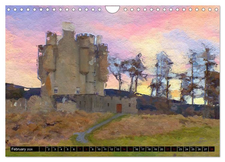 Produktbild: Castles of Scotland (Wall Calendar 2026 DIN A4 landscape), CALVENDO 12 Month Wall Calendar