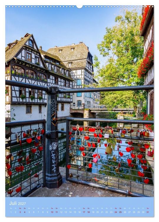 Produktbild: Zeitloses Strasbourg. Kan&auml;le, Fachwerk und els&auml;ssisches Flair (hochwertiger Premium Wandkalender 2027 DIN A2 hoch), Kunstdruck in Hochglanz