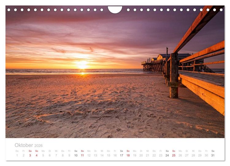 Produktbild: St. Peter-Ording (Wandkalender 2026 DIN A4 quer), CALVENDO Monatskalender