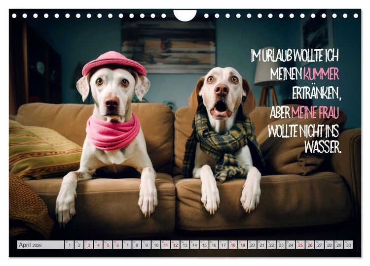 Produktbild: ULTRAKRASS Knallharte Hunde (Wandkalender 2026 DIN A4 quer), CALVENDO Monatskalender