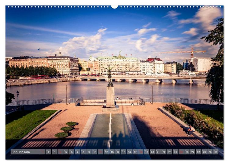 Produktbild: Stockholm - Nordische Sch&ouml;nheit (hochwertiger Premium Wandkalender 2026 DIN A2 quer), Kunstdruck in Hochglanz