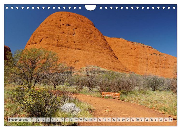 Produktbild: Australien - "Nur wo Du zu Fu&szlig; warst, bist Du wirklich gewesen" (Wandkalender 2026 DIN A4 quer), CALVENDO Monatskalender