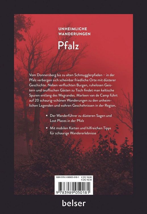 Produktbild: Unheimliche Wanderungen Pfalz