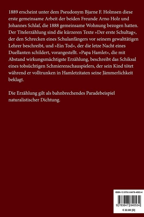 Produktbild: Papa Hamlet (Gro&szlig;druck)
