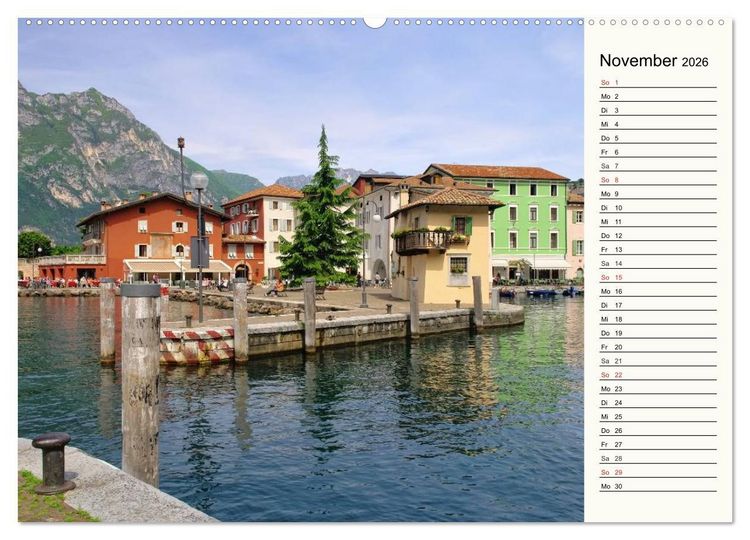 Produktbild: Gardasee (Wandkalender 2026 DIN A2 quer), CALVENDO Monatskalender