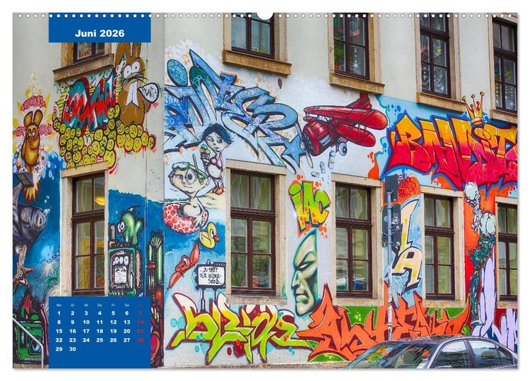 Produktbild: Graffiti (hochwertiger Premium Wandkalender 2026 DIN A2 quer), Kunstdruck in Hochglanz