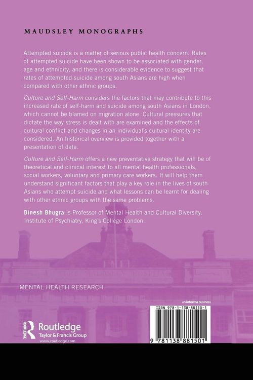 Produktbild: Culture and Self-Harm