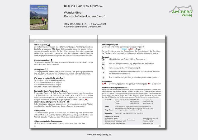 Produktbild: Wanderf&uuml;hrer Garmisch-Partenkirchen Band 1