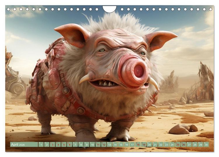 Produktbild: Galaktische Wesen (Wandkalender 2026 DIN A4 quer), CALVENDO Monatskalender