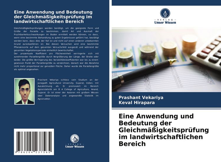 Produktbild: Eine Anwendung und Bedeutung der Gleichm&auml;&szlig;igkeitspr&uuml;fung im landwirtschaftlichen Bereich