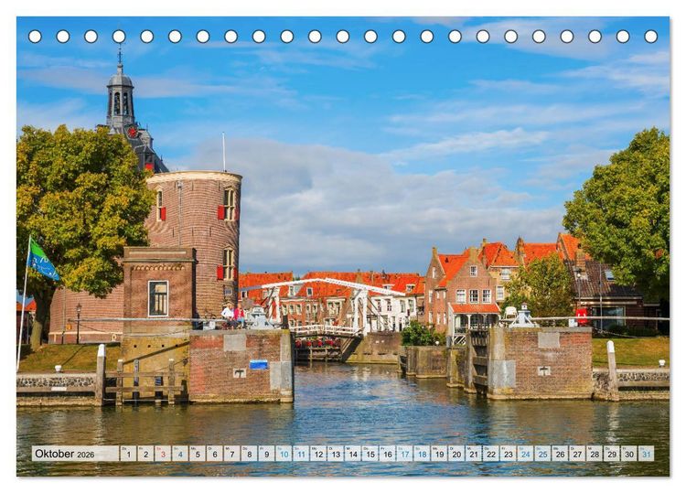 Produktbild: Enkhuizen - historische Hafenstadt am Ijsselmeer (Tischkalender 2026 DIN A5 quer), CALVENDO Monatskalender