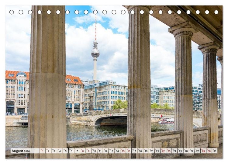 Produktbild: Berlin rund ums Jahr (Tischkalender 2026 DIN A5 quer), CALVENDO Monatskalender